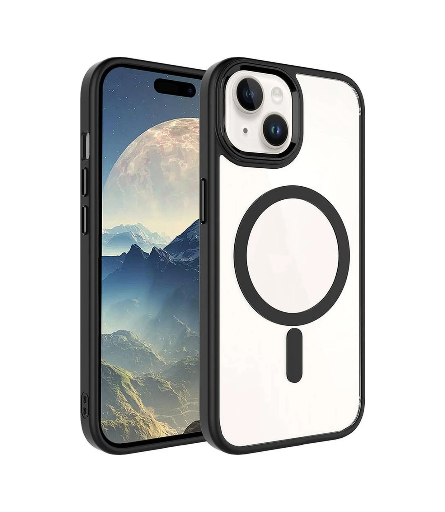 Lexroo Apple iPhone Uyumlu 15 Plus Kılıf Wireless Şarj Özellikli Krom M-safe Silikon Kılıf - Siyah Lexroo Apple iPhone Uyumlu 15 Plus Kılıf Wireless Şarj Özellikli Krom M-safe Silikon Kılıf - Siyah