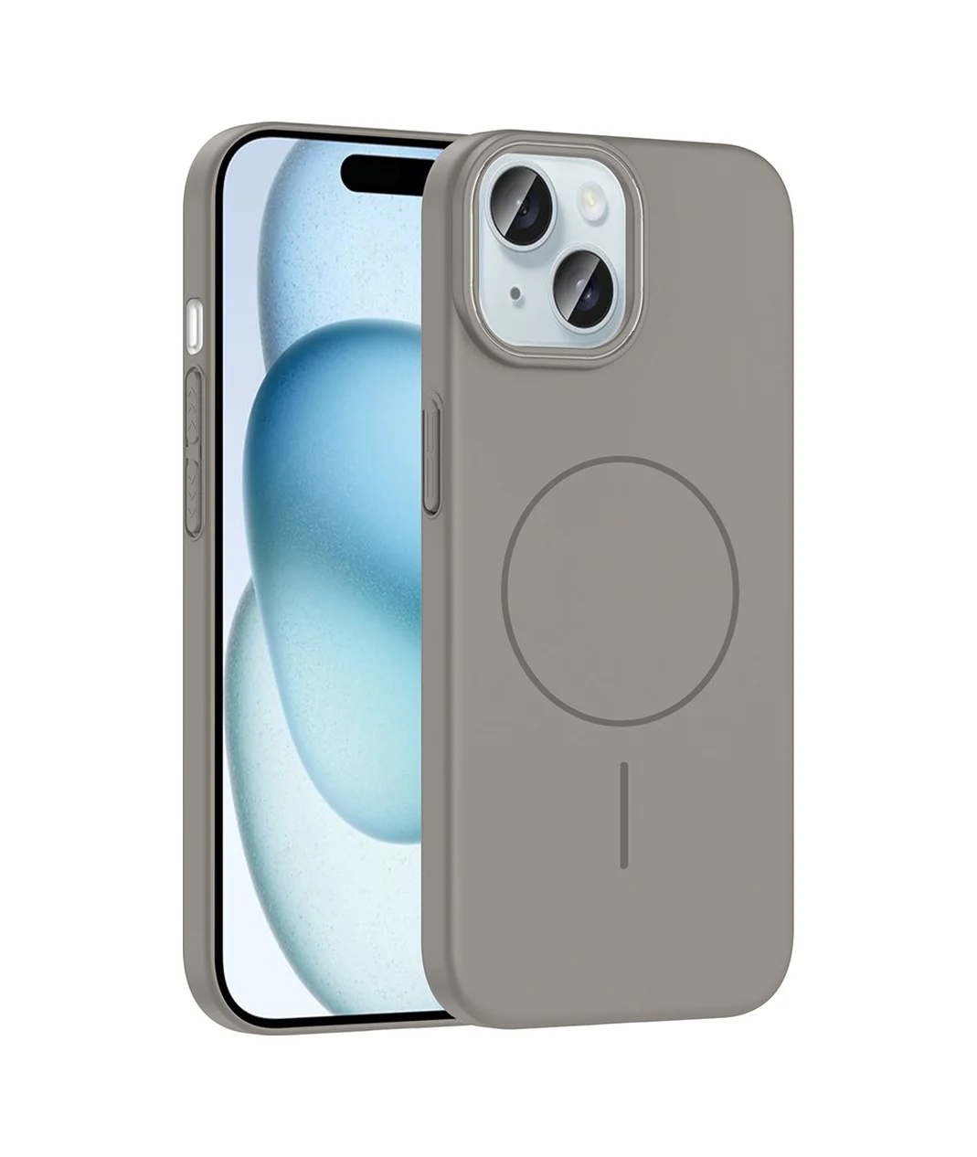 Lexroo Apple iPhone Uyumlu 15 Kılıf M-safe Şarj Özellikli Ruby Sert Kılıf - Gri Lexroo Apple iPhone Uyumlu 15 Kılıf M-safe Şarj Özellikli Ruby Sert Kılıf - Gri