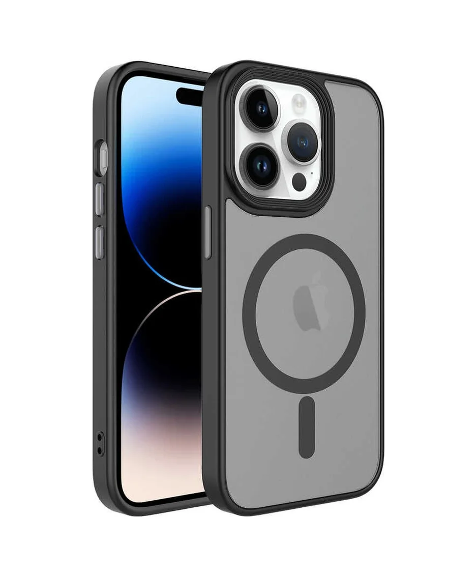 Lexroo Apple iPhone Uyumlu 12 Pro Kılıf Mat Arka Yüzey Wireless Şarj Özellikli Flet M-safe Kılıf - Siyah Lexroo Apple iPhone Uyumlu 12 Pro Kılıf Mat Arka Yüzey Wireless Şarj Özellikli Flet M-safe Kılıf - Siyah
