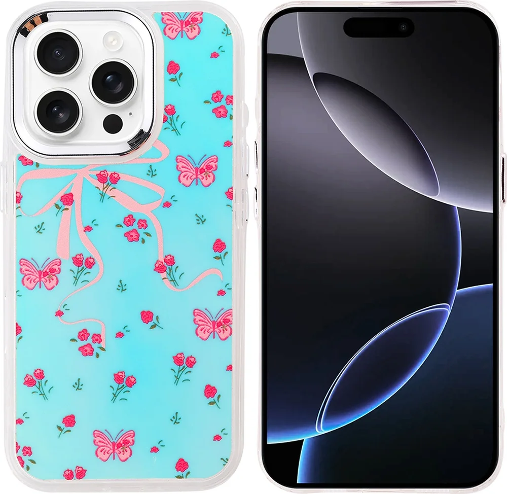 Lexroo Apple iPhone Uyumlu 16 Pro Max Kılıf Airbag Tasarımlı Hadra Kılıf - Kelebek Çok Renkli Lexroo Apple iPhone Uyumlu 16 Pro Max Kılıf Airbag Tasarımlı Hadra Kılıf - Kelebek Çok Renkli