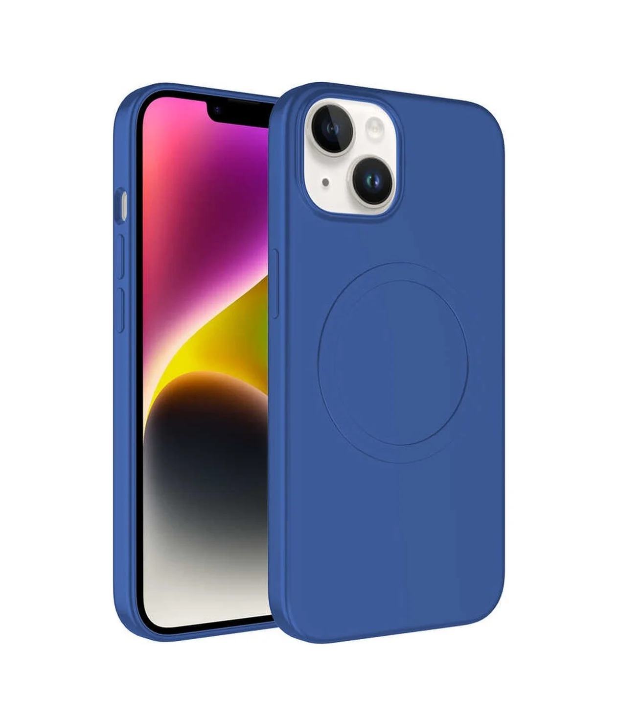 Lexroo Apple iPhone Uyumlu 14 Kılıf M-safe Wireless Şarj Özellikli Pastel Renk Silikon Plas Kılıf - Mavi Lexroo Apple iPhone Uyumlu 14 Kılıf M-safe Wireless Şarj Özellikli Pastel Renk Silikon Plas Kılıf - Mavi