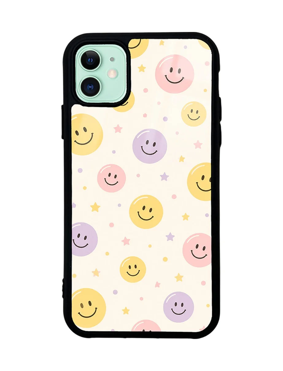Lexroo Apple iPhone Uyumlu 11 Kılıf Kamera Korumalı Desenli Lusi Kılıf - Gülen Yüzler Çok Renkli Lexroo Apple iPhone Uyumlu 11 Kılıf Kamera Korumalı Desenli Lusi Kılıf - Gülen Yüzler Çok Renkli