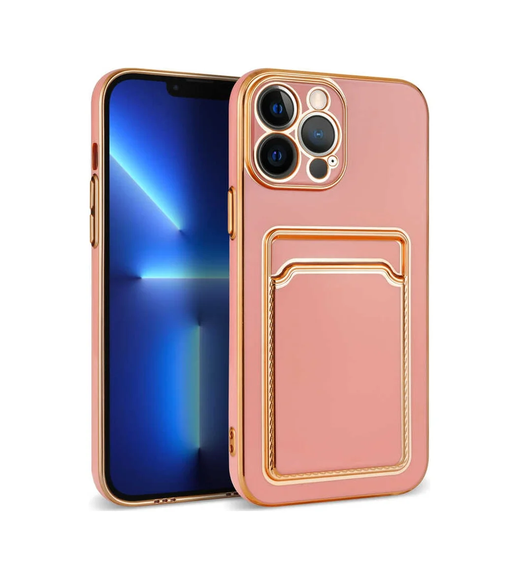 Lexroo Apple iPhone Uyumlu 12 Pro Max Kılıf Bark Kartlıklı Kılıf - Rose Gold Lexroo Apple iPhone Uyumlu 12 Pro Max Kılıf Bark Kartlıklı Kılıf - Rose Gold