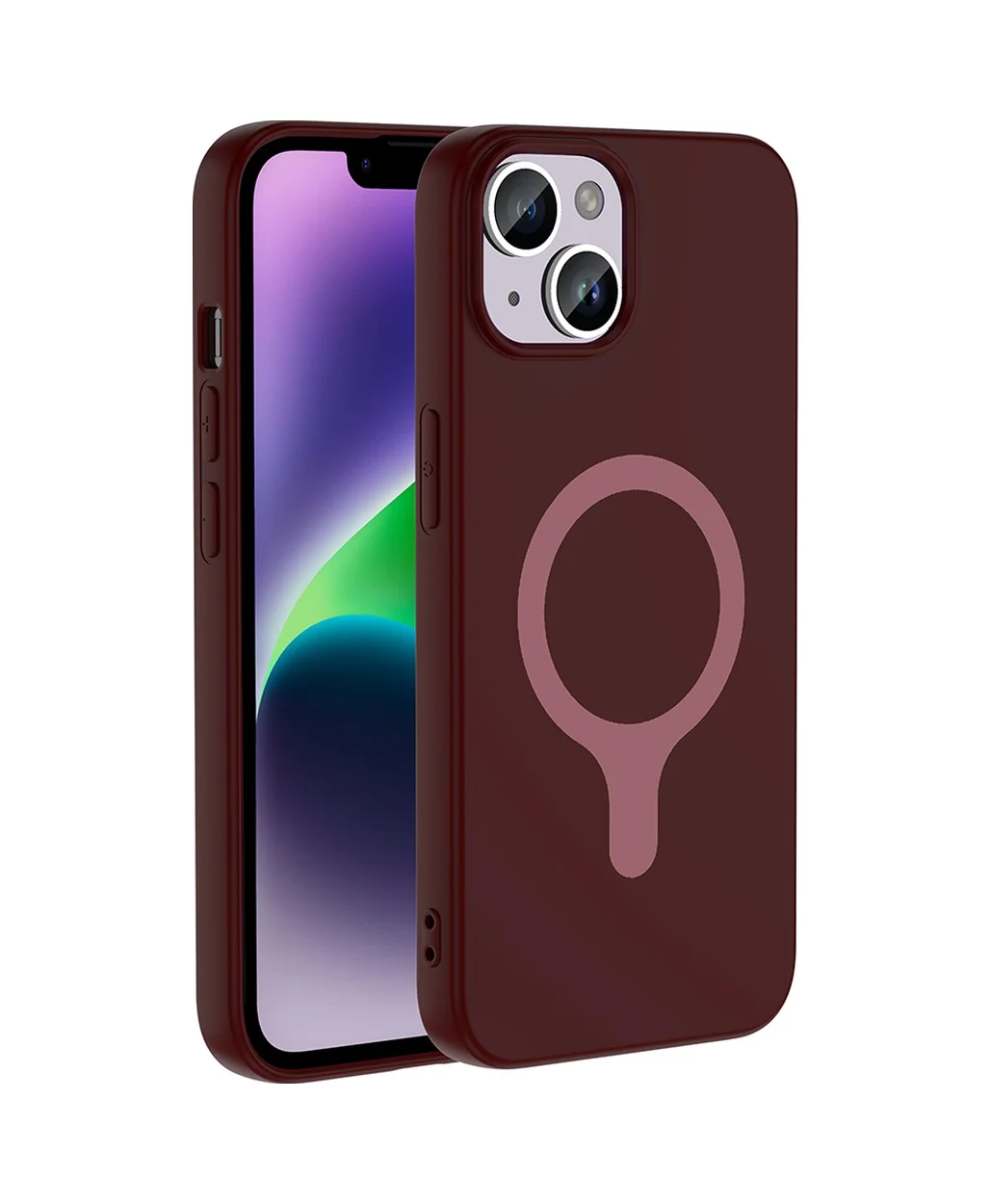 Lexroo Apple iPhone Uyumlu 14 Kılıf M-safe Şarj Özellikli Aris Silikon Kılıf - Mürdüm Çok Renkli Lexroo Apple iPhone Uyumlu 14 Kılıf M-safe Şarj Özellikli Aris Silikon Kılıf - Mürdüm Çok Renkli
