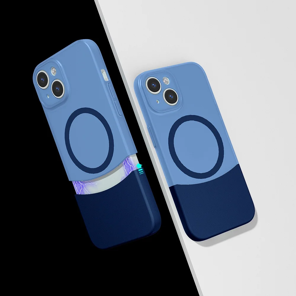 Lexroo Apple iPhone Uyumlu 14 Kılıf M-safe Şarj Özellikli Mıknatıslı Duble Kılıf - Lacivert Lexroo Apple iPhone Uyumlu 14 Kılıf M-safe Şarj Özellikli Mıknatıslı Duble Kılıf - Lacivert