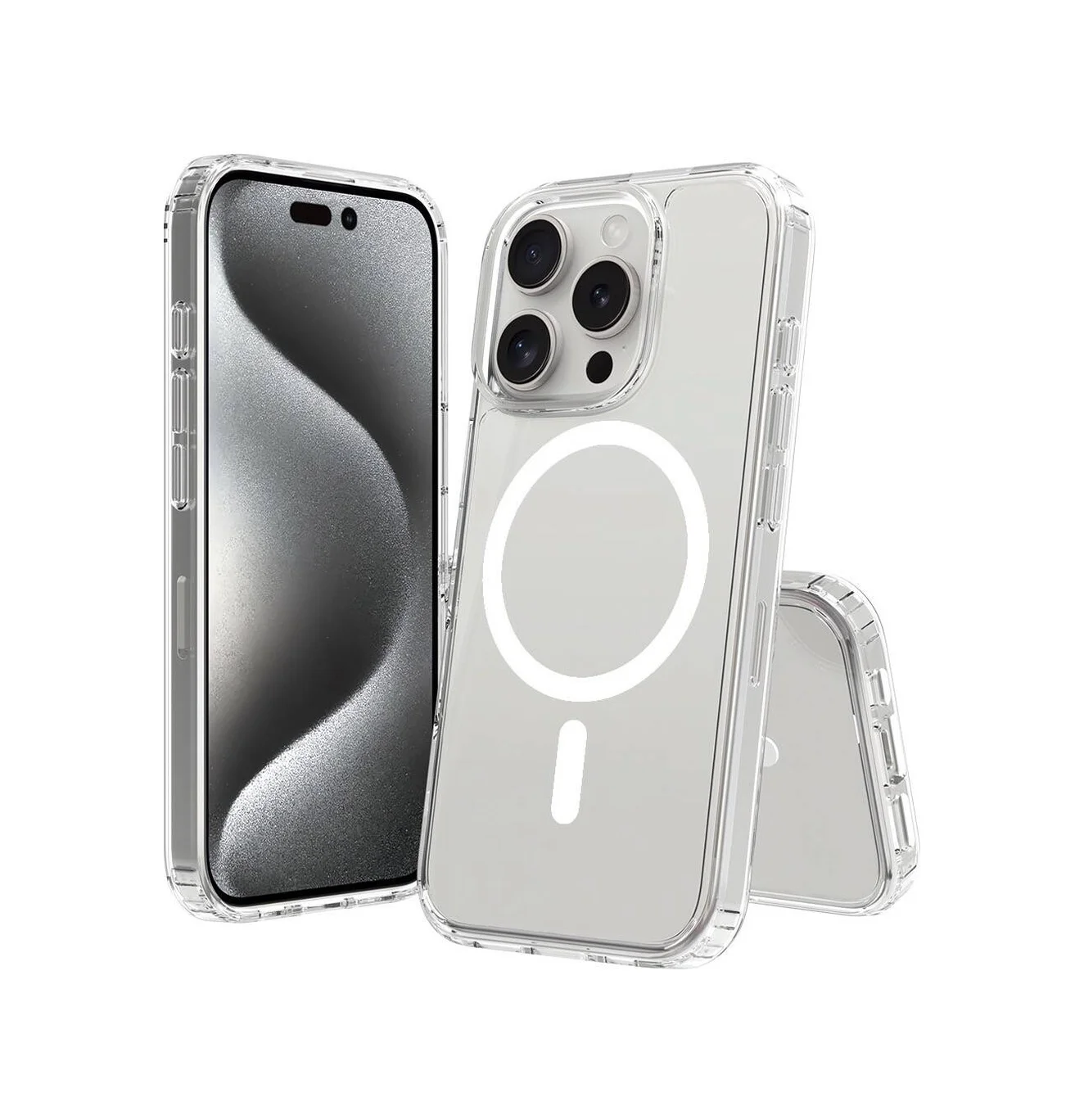 Lexroo Apple iPhone Uyumlu 16 Pro Max Kılıf M-safe Şarj Özellikli Şeffaf Sert Pc Embos Kılıf - Şeffaf Lexroo Apple iPhone Uyumlu 16 Pro Max Kılıf M-safe Şarj Özellikli Şeffaf Sert Pc Embos Kılıf - Şeffaf