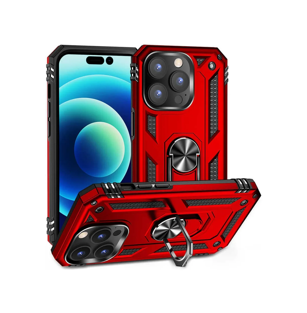 Lexroo Apple iPhone Uyumlu 14 Pro Kılıf Vega Kılıf - Kırmızı Lexroo Apple iPhone Uyumlu 14 Pro Kılıf Vega Kılıf - Kırmızı