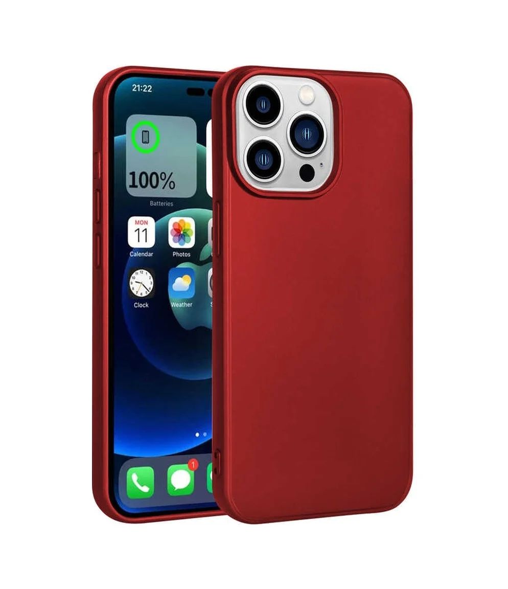 Lexroo Apple iPhone Uyumlu 14 Pro Max Kılıf Premier Silikon Kılıf - Kırmızı Lexroo Apple iPhone Uyumlu 14 Pro Max Kılıf Premier Silikon Kılıf - Kırmızı