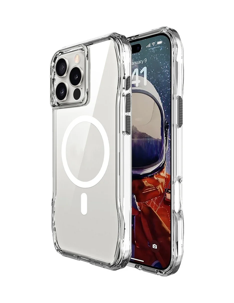 Lexroo Apple iPhone Uyumlu 16 Pro Max Kılıf M-safe Şarj Özellikli Airbagli Şeffaf İncek Kılıf - Şeffaf Lexroo Apple iPhone Uyumlu 16 Pro Max Kılıf M-safe Şarj Özellikli Airbagli Şeffaf İncek Kılıf - Şeffaf