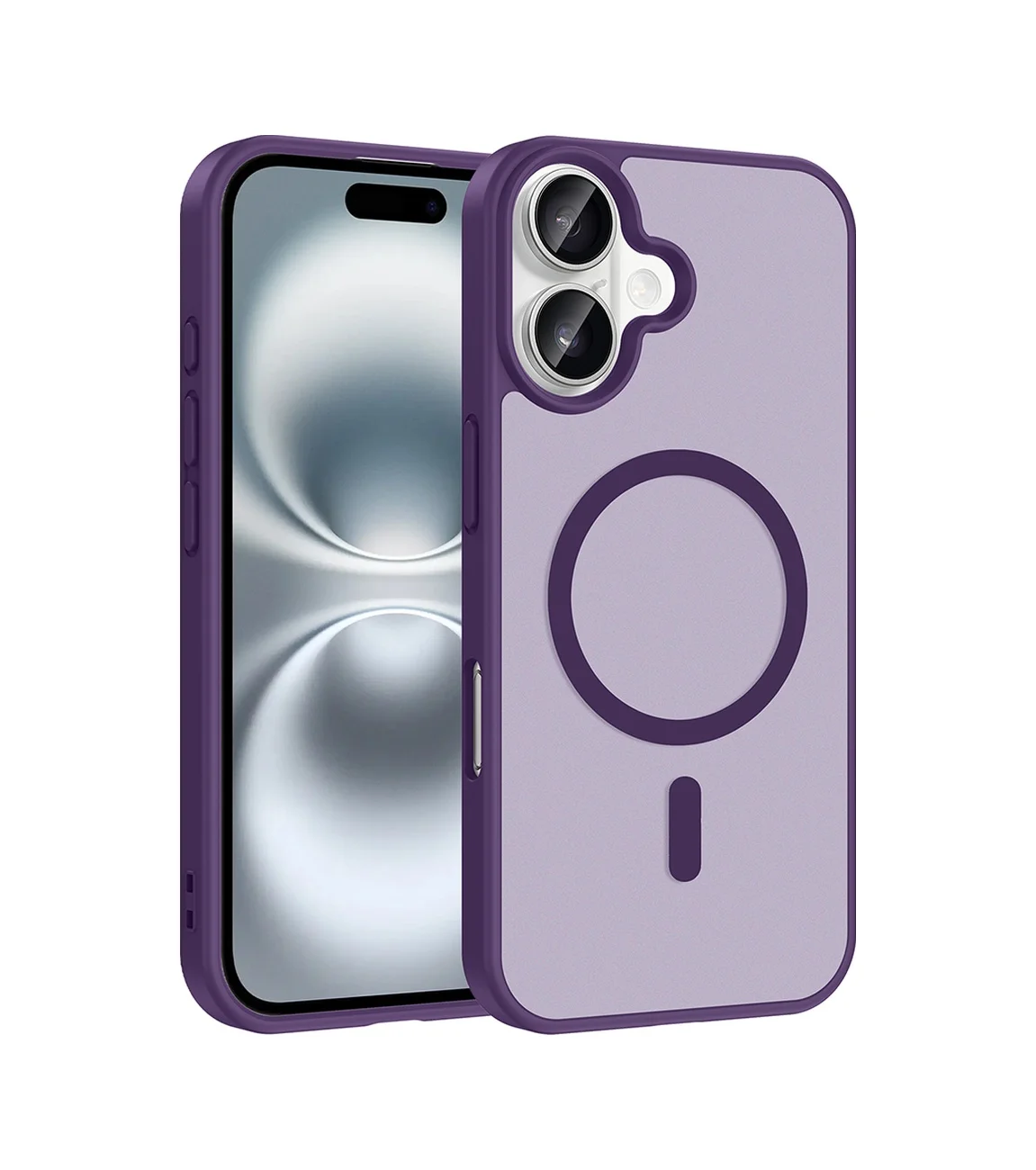 Lexroo Apple iPhone Uyumlu 17 Kılıf M-safe Şarj Özellikli Babet Kılıf - Derin Mor Lexroo Apple iPhone Uyumlu 17 Kılıf M-safe Şarj Özellikli Babet Kılıf - Derin Mor