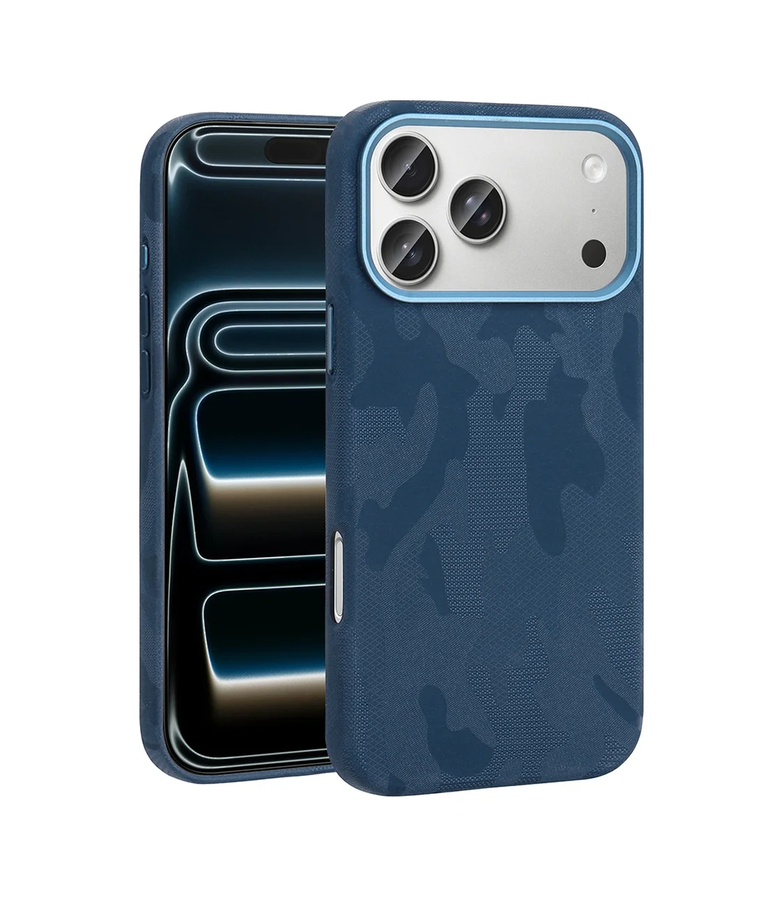 Lexroo Apple iPhone Uyumlu 17 Pro Kılıf M-safe Şarj Özellikli Kamuflaj Tasarımlı Sera Sert Pc Kılıf - Lacivert Lexroo Apple iPhone Uyumlu 17 Pro Kılıf M-safe Şarj Özellikli Kamuflaj Tasarımlı Sera Sert Pc Kılıf - Lacivert