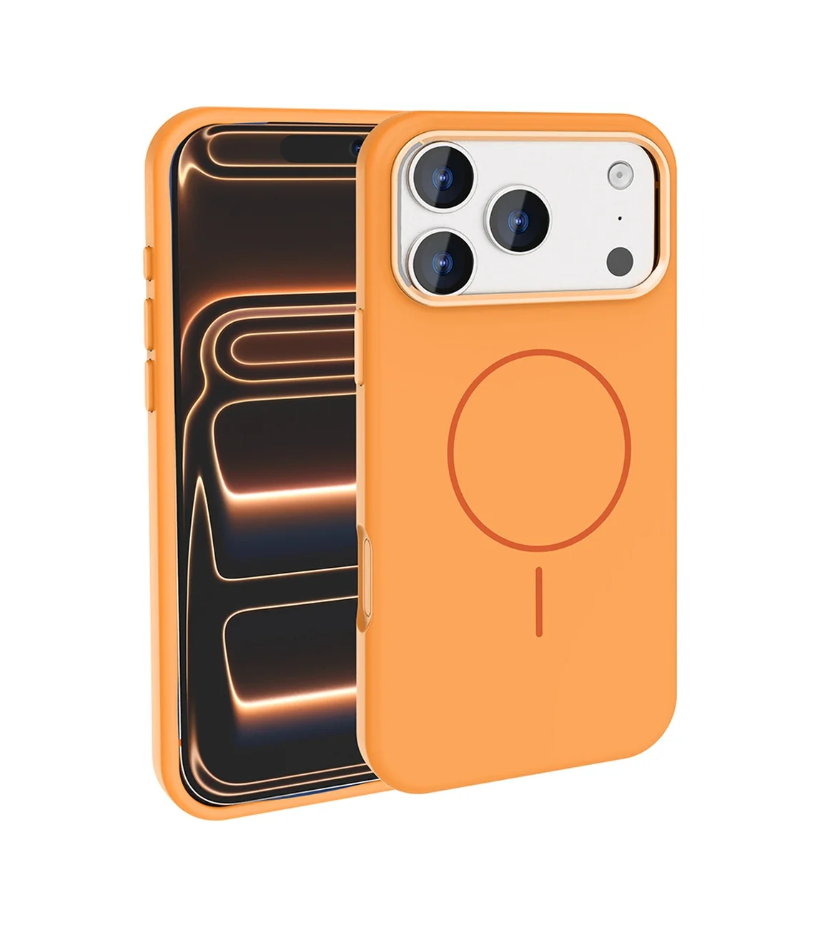 Lexroo Apple iPhone Uyumlu 18 Pro Max Kılıf M-safe Şarj Özellikli Metal Kamera Çerçeveli Edi Silikon - Turuncu Lexroo Apple iPhone Uyumlu 18 Pro Max Kılıf M-safe Şarj Özellikli Metal Kamera Çerçeveli Edi Silikon - Turuncu