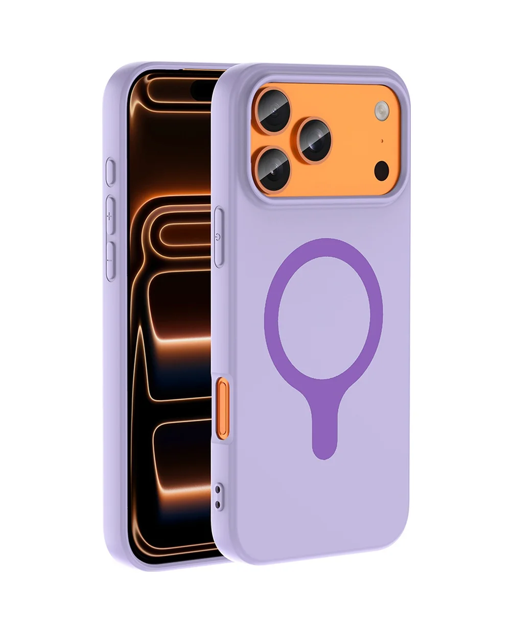 Lexroo Apple iPhone Uyumlu 18 Pro Kılıf M-safe Şarj Özellikli Aris Silikon Kılıf - Lila Lexroo Apple iPhone Uyumlu 18 Pro Kılıf M-safe Şarj Özellikli Aris Silikon Kılıf - Lila