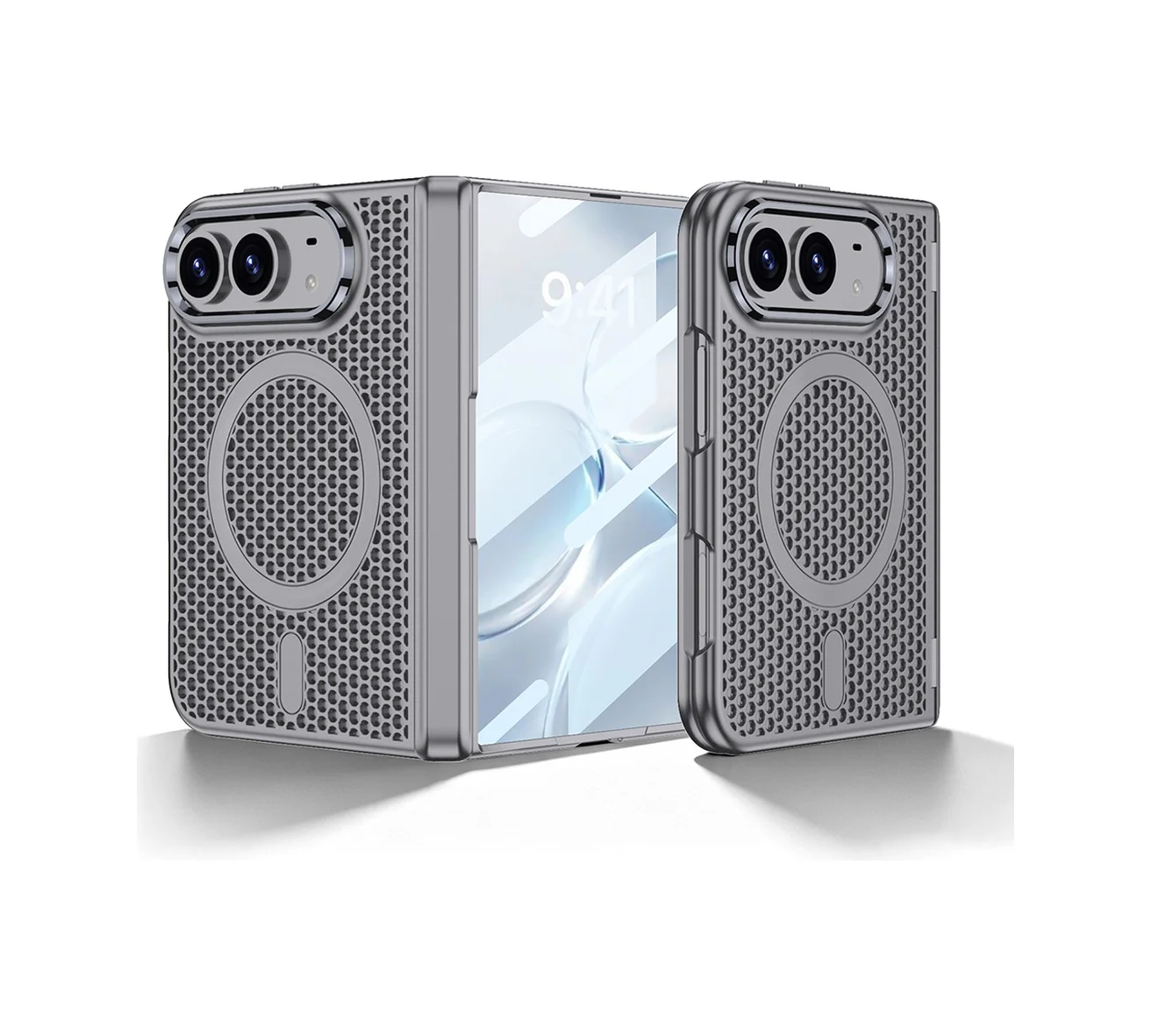 Lexroo Apple iPhone Uyumlu Duo Kılıf M-safe Şarj Özellikli Kıpta Kpt-15 Sert Pc Kılıf - Gri Lexroo Apple iPhone Uyumlu Duo Kılıf M-safe Şarj Özellikli Kıpta Kpt-15 Sert Pc Kılıf - Gri