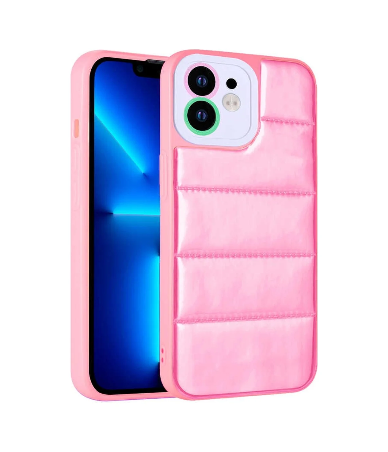 Lexroo Apple iPhone Uyumlu 11 Kılıf Kamera Korumalı Airbagli Renkli Seksek Kılıf - Pembe Lexroo Apple iPhone Uyumlu 11 Kılıf Kamera Korumalı Airbagli Renkli Seksek Kılıf - Pembe