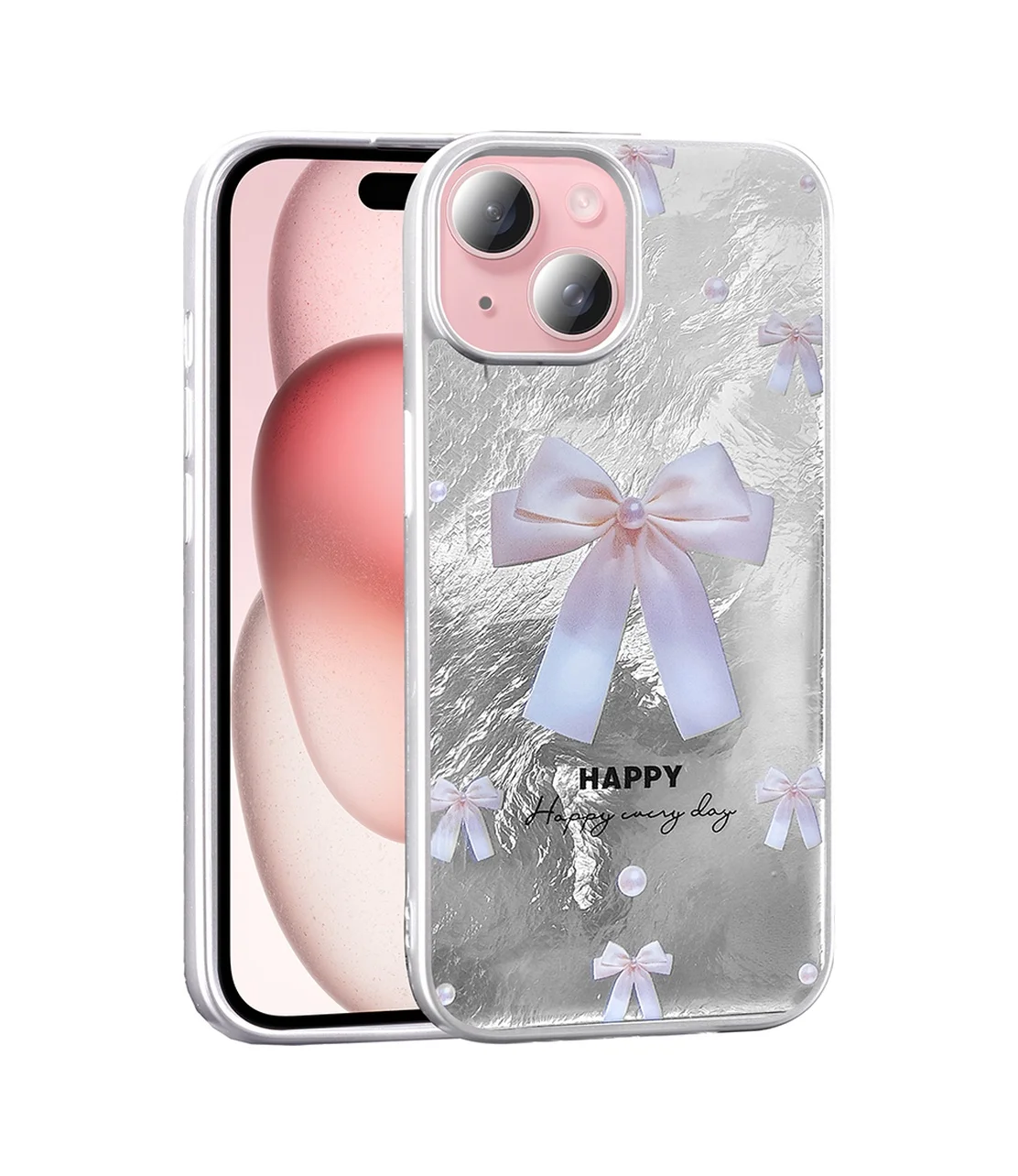 Lexroo Apple iPhone Uyumlu 15 Kılıf Desenli Mep Kılıf - İncili Fiyonk Çok Renkli Lexroo Apple iPhone Uyumlu 15 Kılıf Desenli Mep Kılıf - İncili Fiyonk Çok Renkli