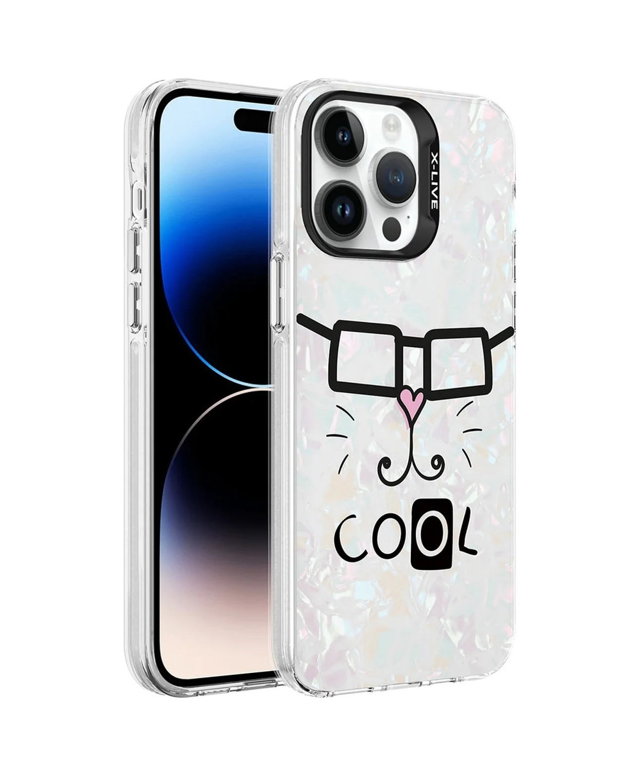 Lexroo Apple iPhone Uyumlu 14 Pro Max Kılıf Mermer Desenli Marbello Kılıf - Beyaz Lexroo Apple iPhone Uyumlu 14 Pro Max Kılıf Mermer Desenli Marbello Kılıf - Beyaz