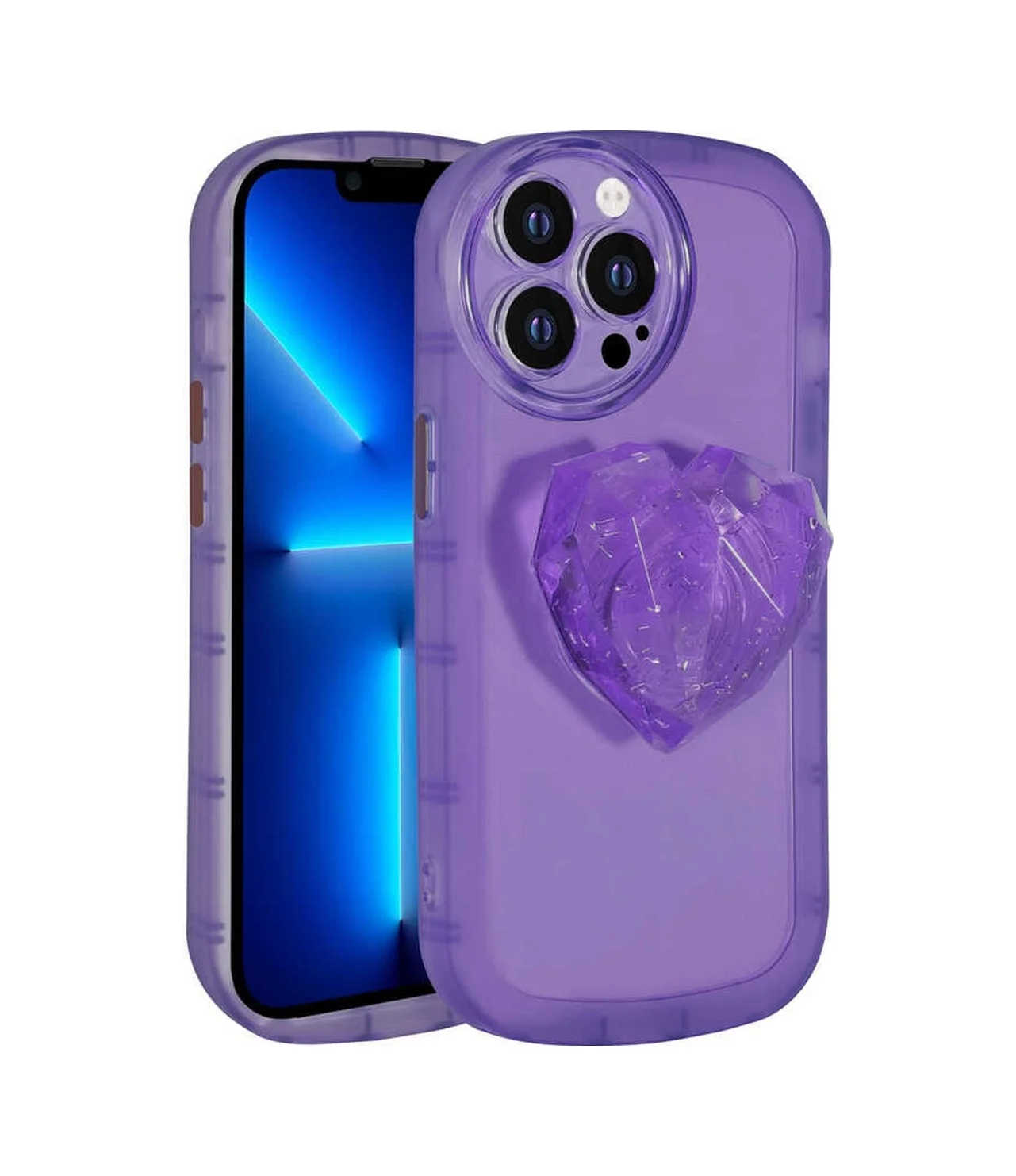 Lexroo Apple iPhone Uyumlu 13 Pro Kılıf Kamera Korumalı Pop Soketli Renkli Ofro Kılıf - Mor Lexroo Apple iPhone Uyumlu 13 Pro Kılıf Kamera Korumalı Pop Soketli Renkli Ofro Kılıf - Mor