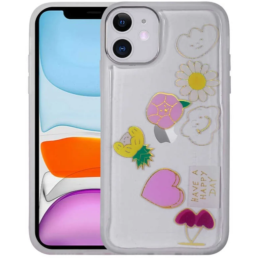 Lexroo Apple iPhone Uyumlu 11 Kılıf Figürlü Desenli Işıltılı Sert Sos Kılıf - No3 Çok Renkli Lexroo Apple iPhone Uyumlu 11 Kılıf Figürlü Desenli Işıltılı Sert Sos Kılıf - No3 Çok Renkli