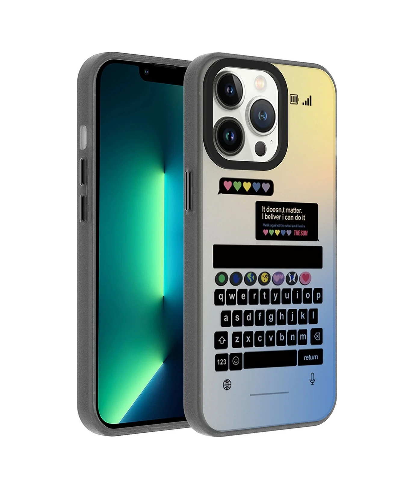 Lexroo Apple iPhone Uyumlu 13 Pro Max Kılıf Desenli Dragon Sert Kılıf - Klavye Çok Renkli Lexroo Apple iPhone Uyumlu 13 Pro Max Kılıf Desenli Dragon Sert Kılıf - Klavye Çok Renkli