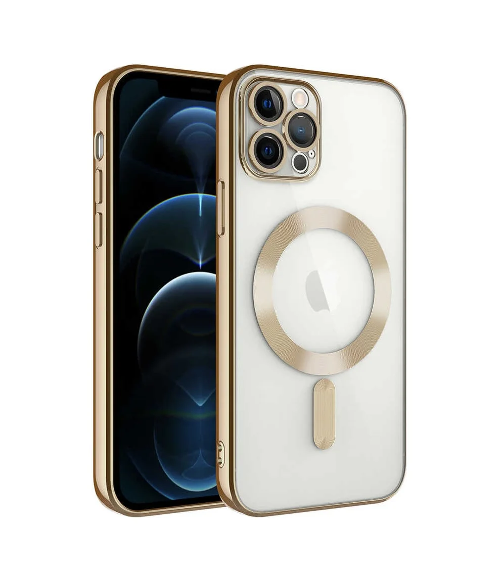 Lexroo Apple iPhone Uyumlu 11 Pro Kılıf Kamera Korumalı M-safe Wireless Şarj Özellikli Demre Kılıf - Gold Lexroo Apple iPhone Uyumlu 11 Pro Kılıf Kamera Korumalı M-safe Wireless Şarj Özellikli Demre Kılıf - Gold