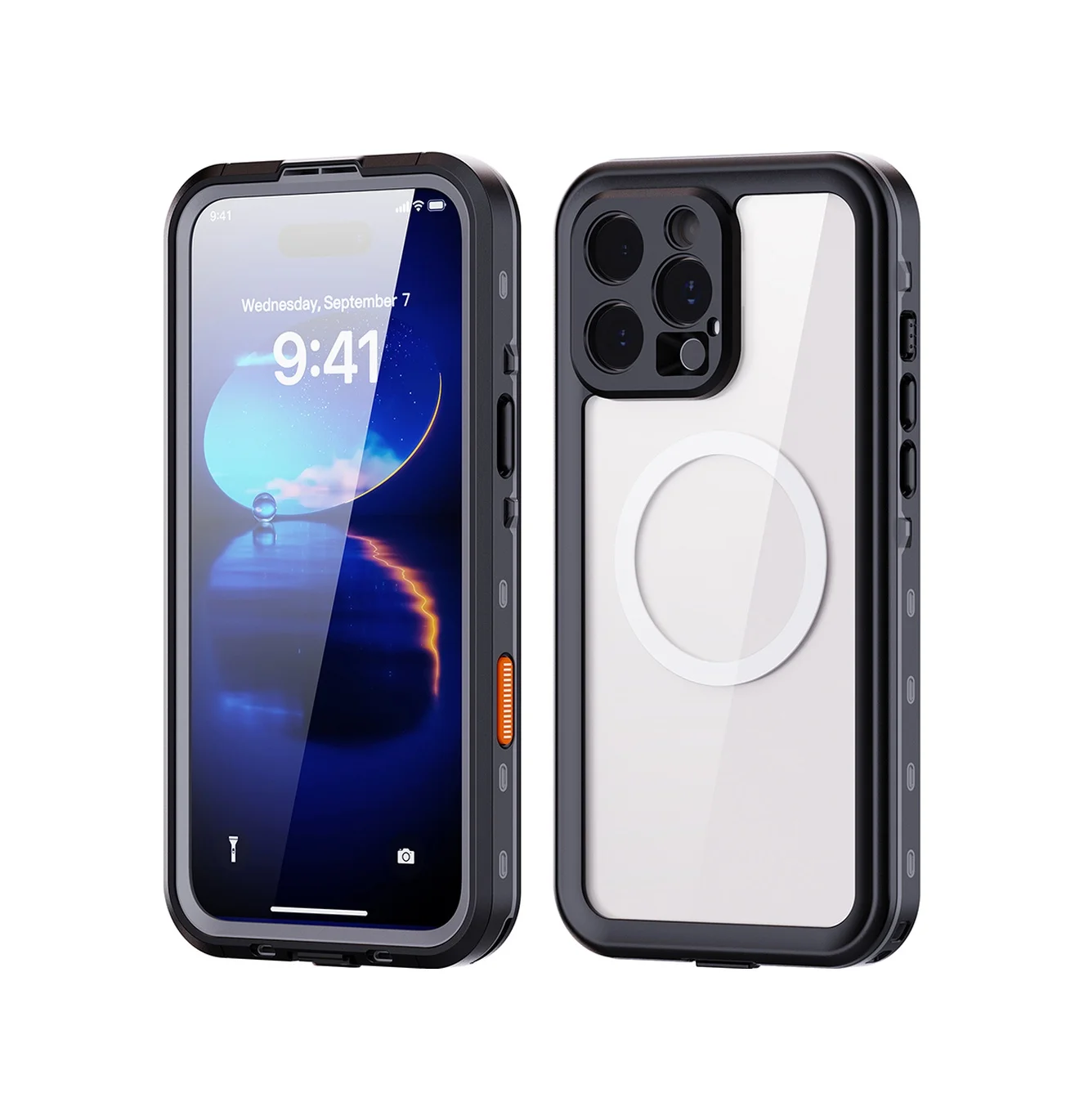 Lexroo Apple iPhone Uyumlu 16 Pro Max Kılıf 1-1 Su Geçirmez Kılıf - Siyah Lexroo Apple iPhone Uyumlu 16 Pro Max Kılıf 1-1 Su Geçirmez Kılıf - Siyah