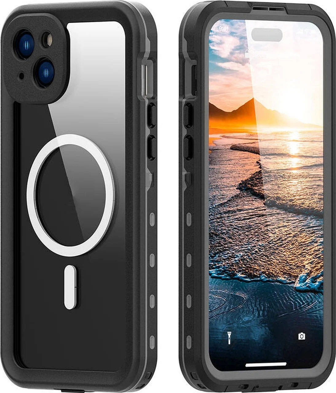 Lexroo Apple iPhone Uyumlu 15 Plus Kılıf 1-1 Su Geçirmez Kılıf - Siyah Lexroo Apple iPhone Uyumlu 15 Plus Kılıf 1-1 Su Geçirmez Kılıf - Siyah