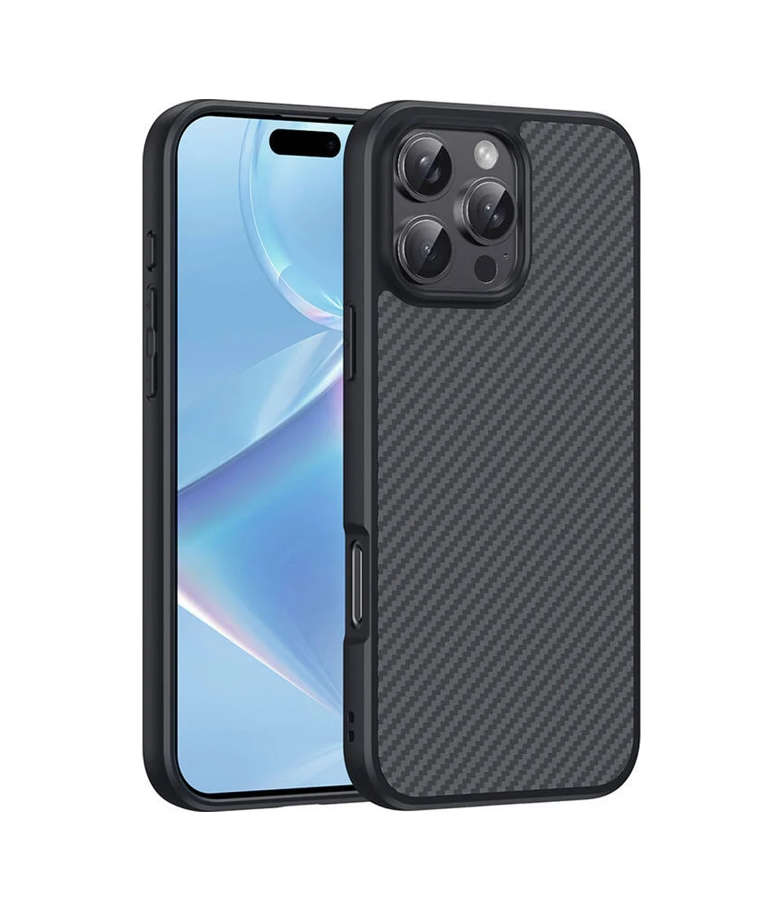 Lexroo Apple iPhone Uyumlu 16 Pro Kılıf M-safe Şarj Özellikli Karbon Fiber Tasarımlı Elnino Kılıf - Siyah Lexroo Apple iPhone Uyumlu 16 Pro Kılıf M-safe Şarj Özellikli Karbon Fiber Tasarımlı Elnino Kılıf - Siyah