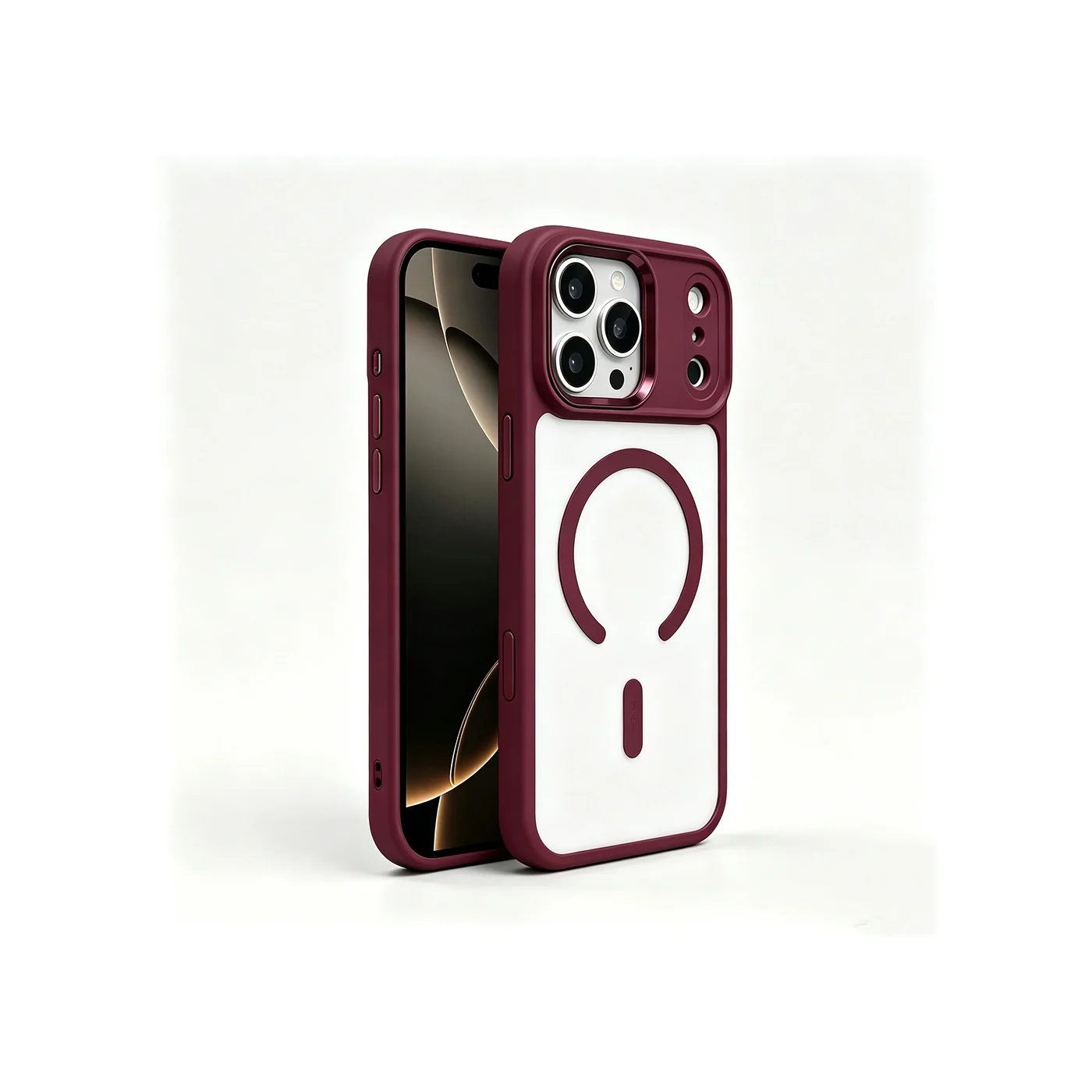 Lexroo Apple iPhone Uyumlu 18 Pro Max Kılıf Wireless Şarj Özellikli Krom M-safe Silikon Kılıf - Mürdüm Çok Renkli Lexroo Apple iPhone Uyumlu 18 Pro Max Kılıf Wireless Şarj Özellikli Krom M-safe Silikon Kılıf - Mürdüm Çok Renkli