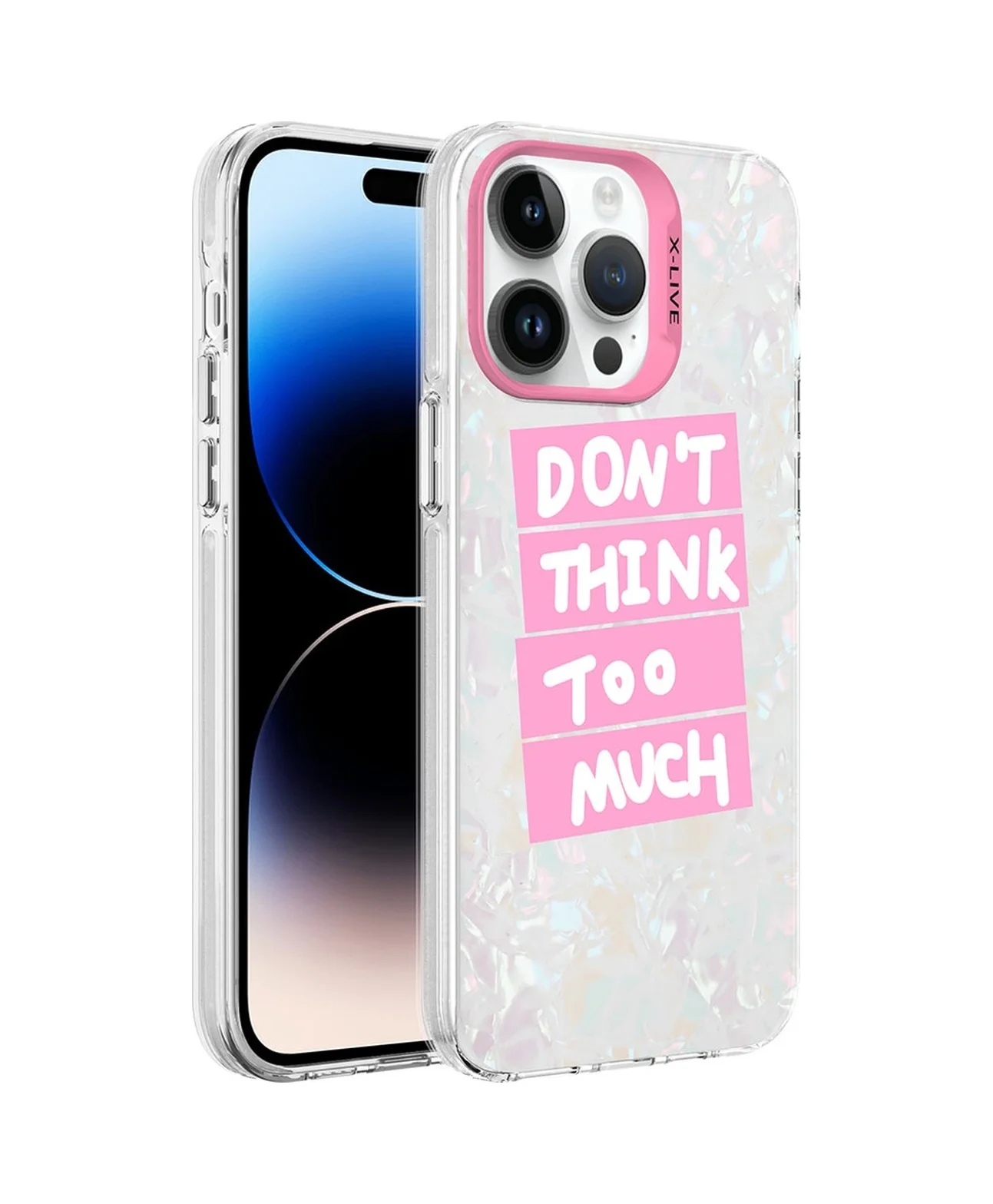 Lexroo Apple iPhone Uyumlu 14 Pro Max Kılıf Mermer Desenli Marbello Kılıf - Pembe Lexroo Apple iPhone Uyumlu 14 Pro Max Kılıf Mermer Desenli Marbello Kılıf - Pembe