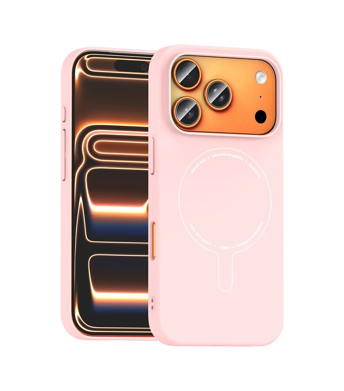 Lexroo Apple iPhone Uyumlu 18 Pro Kılıf M-safe Şarj Özellikli Kamera Korumalı Elio Sert Pc Kılıf - Açık Pembe Lexroo Apple iPhone Uyumlu 18 Pro Kılıf M-safe Şarj Özellikli Kamera Korumalı Elio Sert Pc Kılıf - Açık Pembe