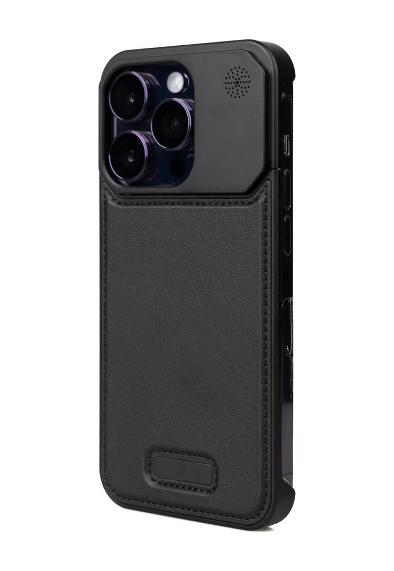 Lexroo Apple iPhone Uyumlu 15 Pro Kılıf M-safe Şarj Özellikli Mekanizmalı Koku Hazneli Mostar Kılıf - Siyah Lexroo Apple iPhone Uyumlu 15 Pro Kılıf M-safe Şarj Özellikli Mekanizmalı Koku Hazneli Mostar Kılıf - Siyah