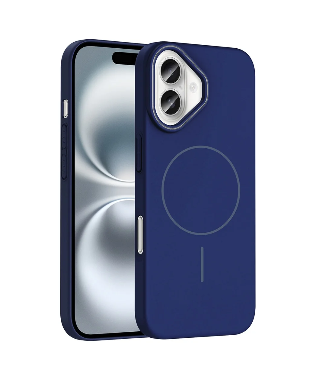 Lexroo Apple iPhone Uyumlu 16 Plus Kılıf M-safe Şarj Özellikli Ruby Sert Kılıf - Lacivert Lexroo Apple iPhone Uyumlu 16 Plus Kılıf M-safe Şarj Özellikli Ruby Sert Kılıf - Lacivert