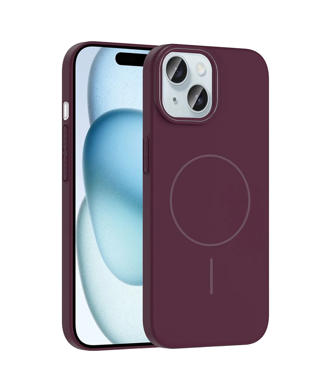 Lexroo Apple iPhone Uyumlu 15 Kılıf M-safe Şarj Özellikli Ruby Sert Kılıf - Mürdüm Çok Renkli Lexroo Apple iPhone Uyumlu 15 Kılıf M-safe Şarj Özellikli Ruby Sert Kılıf - Mürdüm Çok Renkli