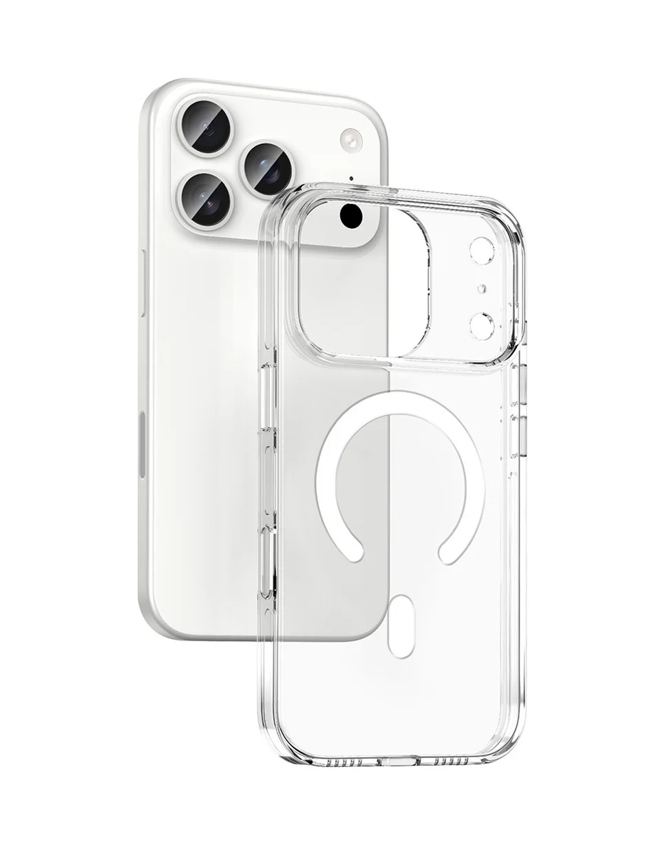 Lexroo Apple iPhone Uyumlu 17 Pro Kılıf M-safe Şarj Özellikli Kamera Korumalı Kripto Kılıf - Şeffaf Lexroo Apple iPhone Uyumlu 17 Pro Kılıf M-safe Şarj Özellikli Kamera Korumalı Kripto Kılıf - Şeffaf