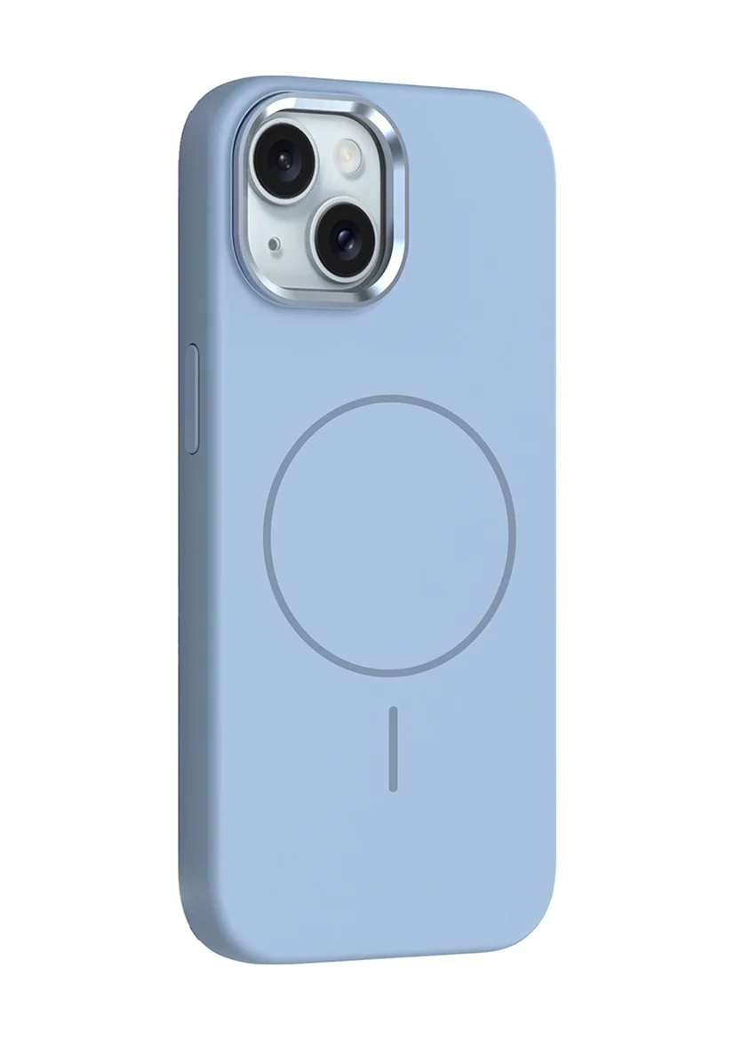 Lexroo Apple iPhone Uyumlu 13 Kılıf M-safe Şarj Özellikli Metal Kamera Çerçeveli Edi Silikon Kılıf - Açık Mavi Lexroo Apple iPhone Uyumlu 13 Kılıf M-safe Şarj Özellikli Metal Kamera Çerçeveli Edi Silikon Kılıf - Açık Mavi
