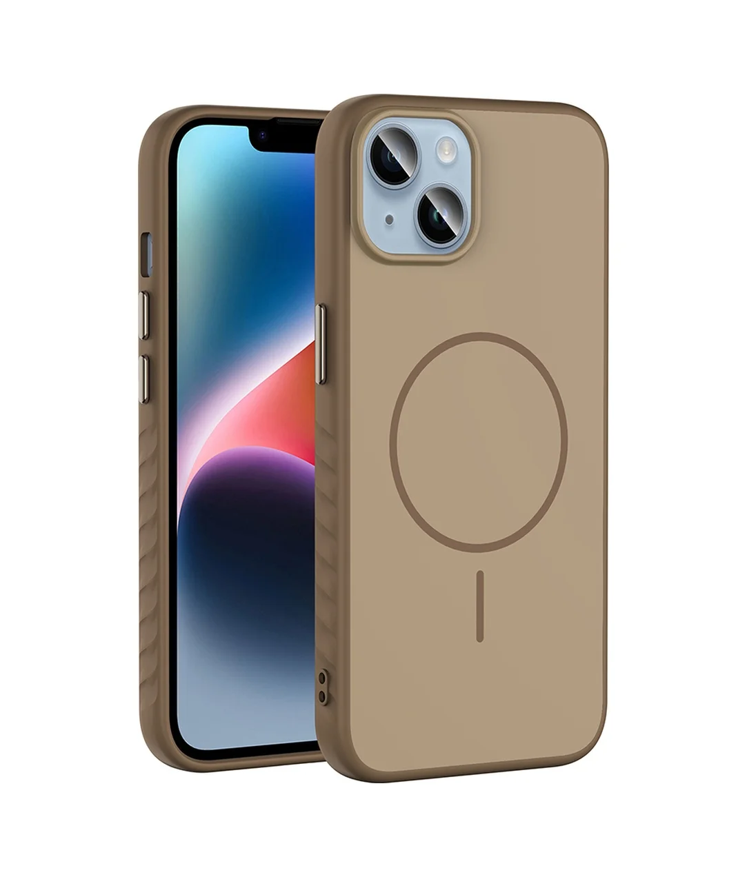 Lexroo Apple iPhone Uyumlu 14 Kılıf M-safe Şarj Özellikli Tea Kılıf - Gold Lexroo Apple iPhone Uyumlu 14 Kılıf M-safe Şarj Özellikli Tea Kılıf - Gold