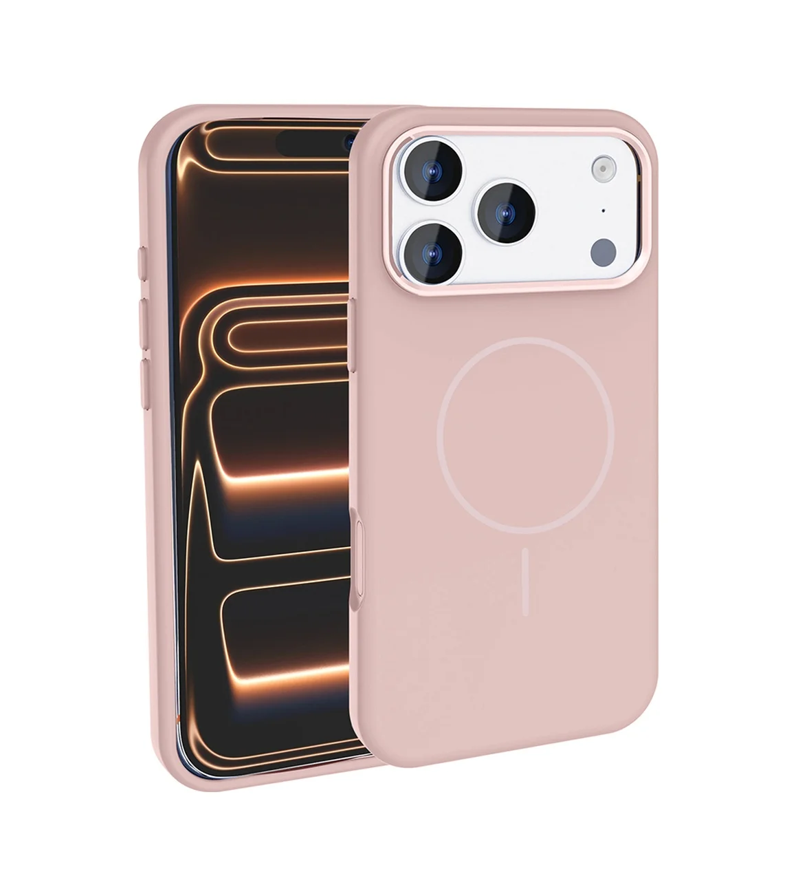 Lexroo Apple iPhone Uyumlu 18 Pro Max Kılıf M-safe Şarj Özellikli Metal Kamera Çerçeveli Edi Silikon - Rose Gold Lexroo Apple iPhone Uyumlu 18 Pro Max Kılıf M-safe Şarj Özellikli Metal Kamera Çerçeveli Edi Silikon - Rose Gold