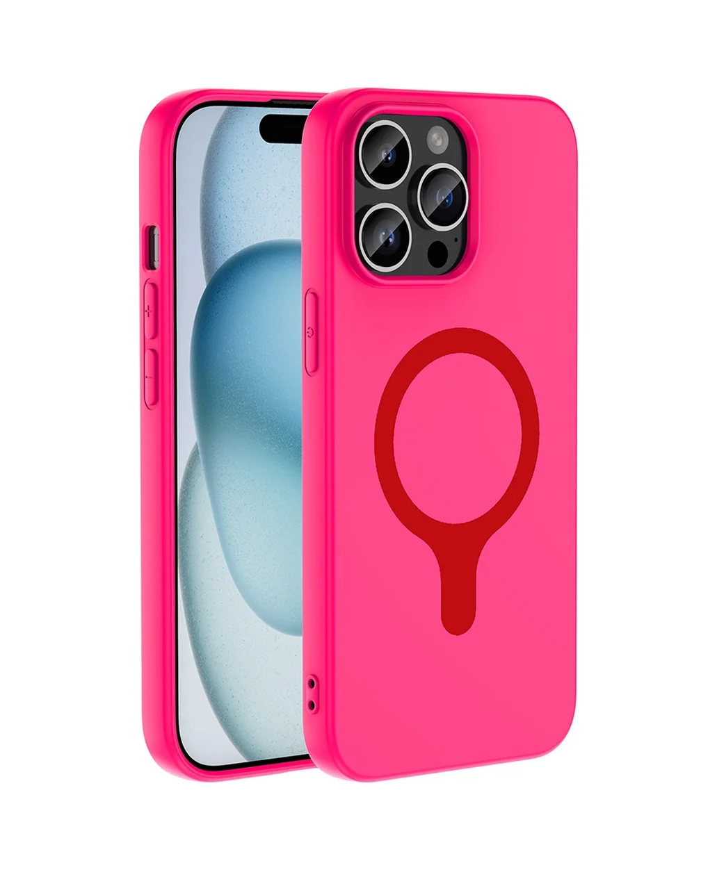 Lexroo Apple iPhone Uyumlu 14 Pro Max Kılıf M-safe Şarj Özellikli Aris Silikon Kılıf - Koyu Pembe Lexroo Apple iPhone Uyumlu 14 Pro Max Kılıf M-safe Şarj Özellikli Aris Silikon Kılıf - Koyu Pembe