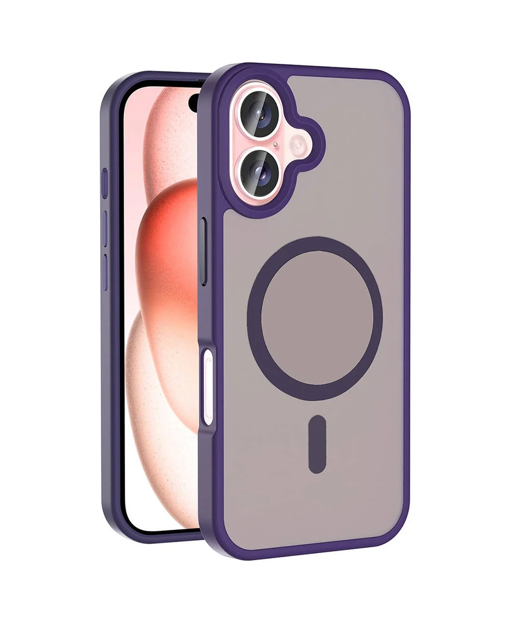 Lexroo Apple iPhone Uyumlu 16 Plus Kılıf M-safe Şarj Özellikli Mat Arka Yüzey Sio Kılıf - Derin Mor Lexroo Apple iPhone Uyumlu 16 Plus Kılıf M-safe Şarj Özellikli Mat Arka Yüzey Sio Kılıf - Derin Mor