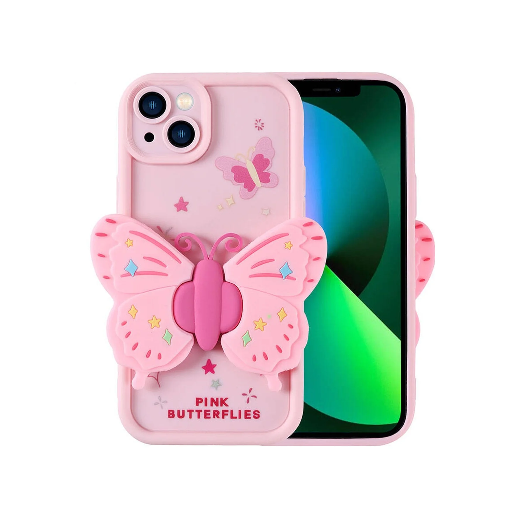 Lexroo Apple iPhone Uyumlu 13 Kılıf Kamera Korumalı Figür Tasarımlı Kapya Kılıf - Pembe Açık Lexroo Apple iPhone Uyumlu 13 Kılıf Kamera Korumalı Figür Tasarımlı Kapya Kılıf - Pembe Açık