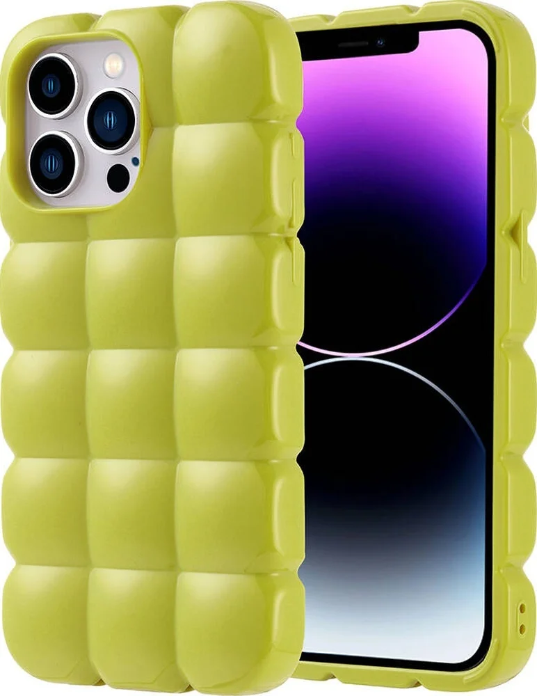Lexroo Apple iPhone Uyumlu 14 Pro Max Kılıf Parlak Esnek Silikon Dom Dom Kılıf - Yeşil Lexroo Apple iPhone Uyumlu 14 Pro Max Kılıf Parlak Esnek Silikon Dom Dom Kılıf - Yeşil