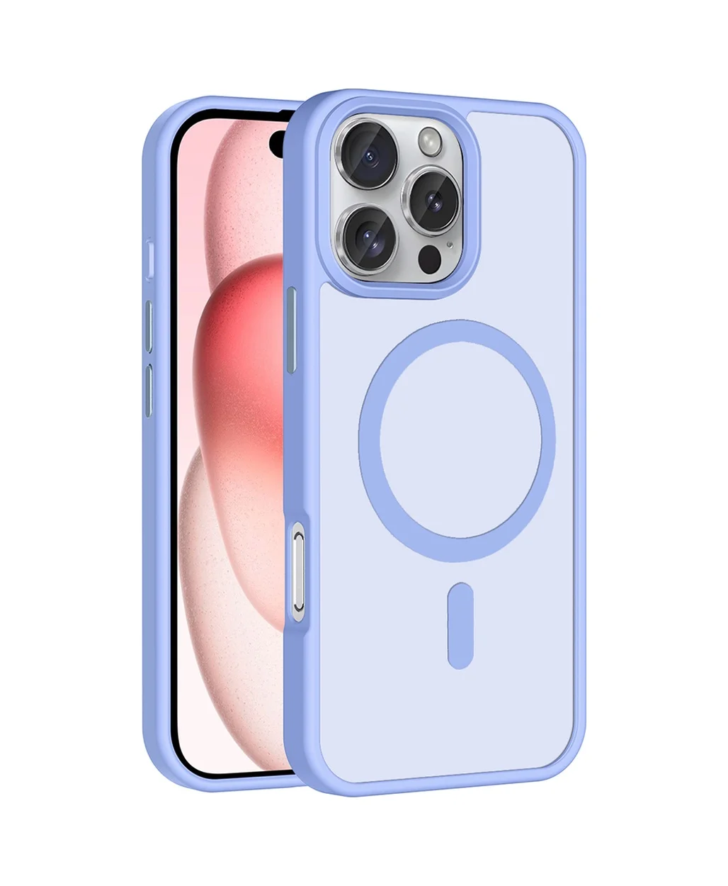 Lexroo Apple iPhone Uyumlu 16 Pro Max Kılıf M-safe Şarj Özellikli Mat Arka Yüzey Sio Kılıf - Lila Lexroo Apple iPhone Uyumlu 16 Pro Max Kılıf M-safe Şarj Özellikli Mat Arka Yüzey Sio Kılıf - Lila