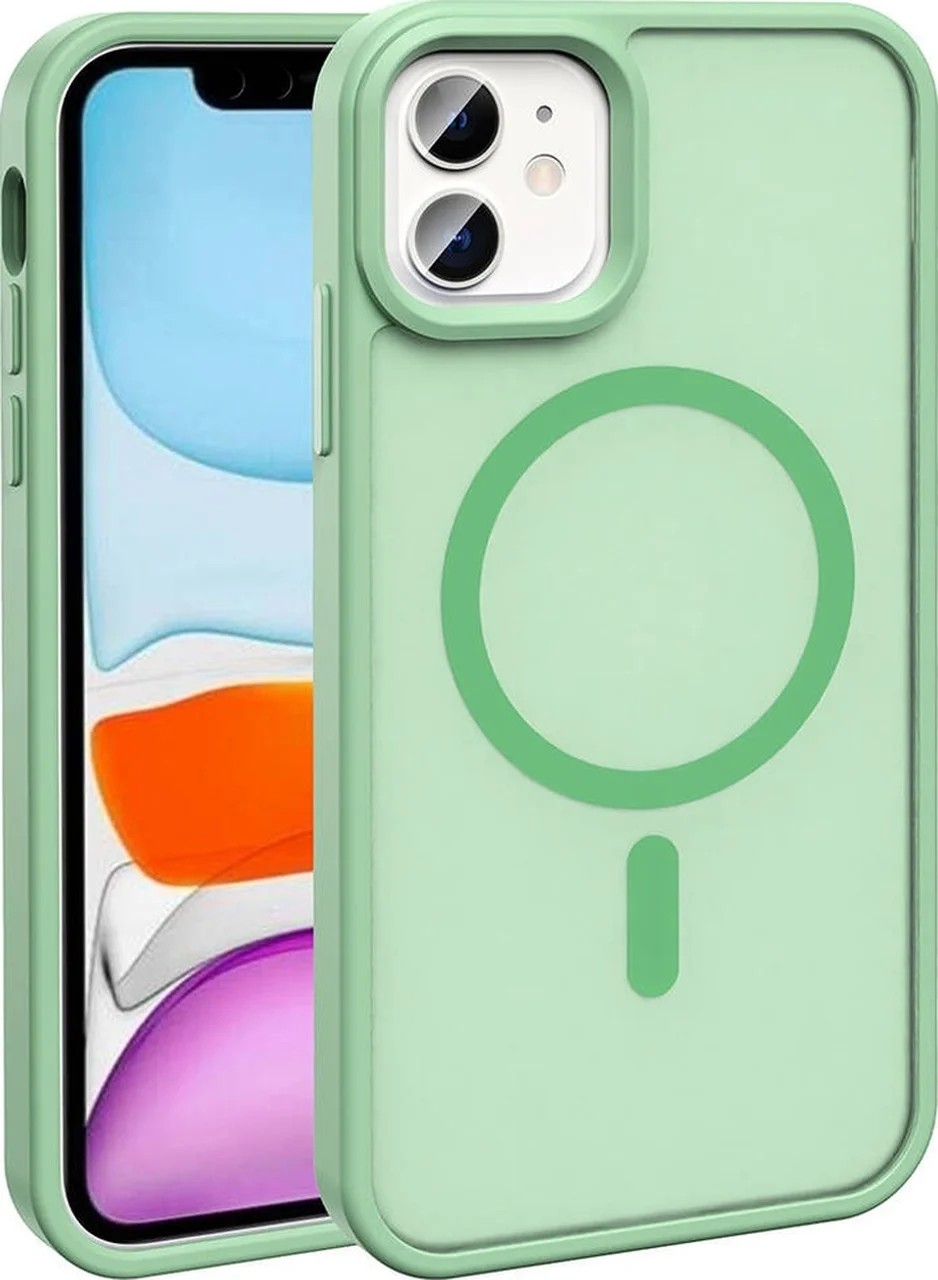Lexroo Apple iPhone Uyumlu 11 Kılıf M-safe Şarj Özellikli Mat Arka Yüzey Sio Kılıf - Açık Yeşil Lexroo Apple iPhone Uyumlu 11 Kılıf M-safe Şarj Özellikli Mat Arka Yüzey Sio Kılıf - Açık Yeşil