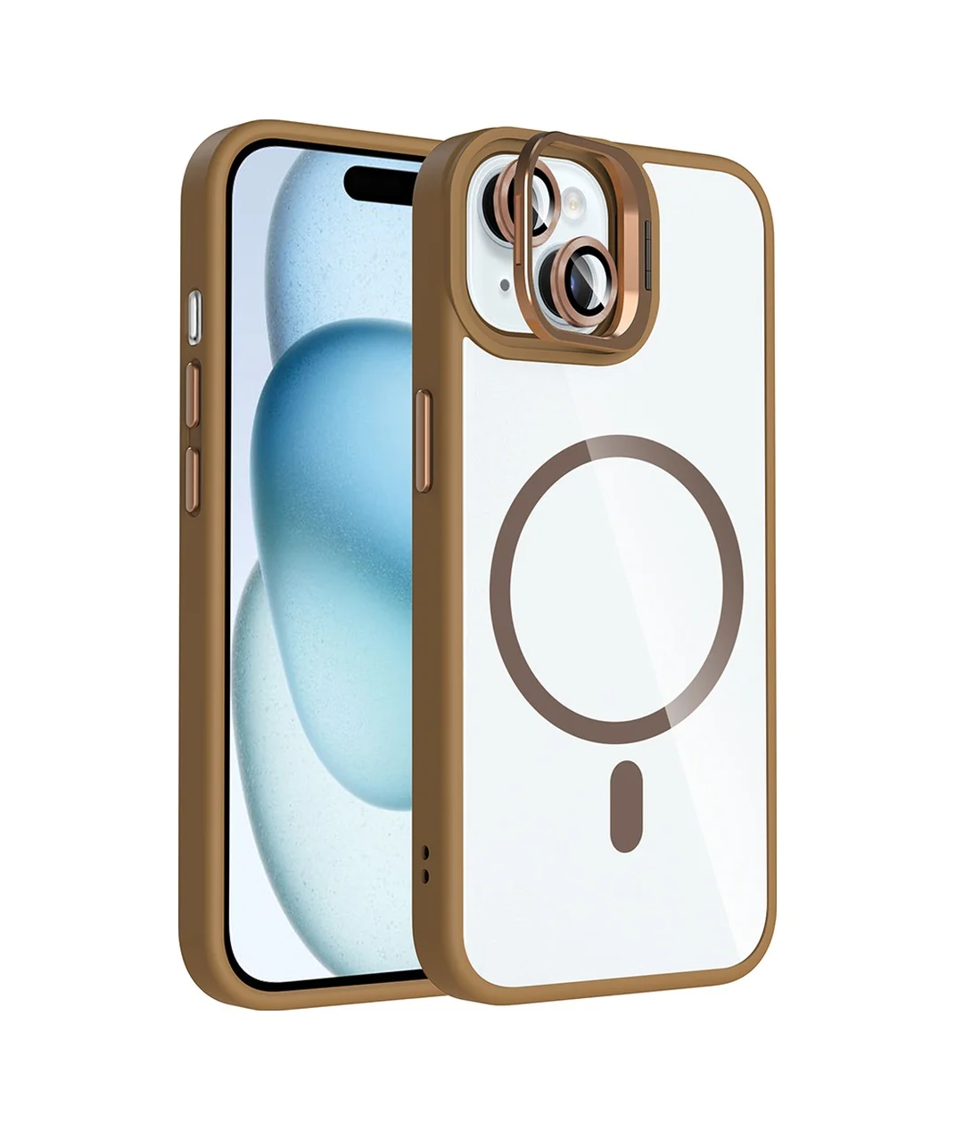 Lexroo Apple iPhone Uyumlu 15 Kılıf Standlı Ve Kamera Lens li M-safe Şarj Özellikli Etro - Desert Titanyum Çok Renkli Lexroo Apple iPhone Uyumlu 15 Kılıf Standlı Ve Kamera Lens li M-safe Şarj Özellikli Etro - Desert Titanyum Çok Renkli