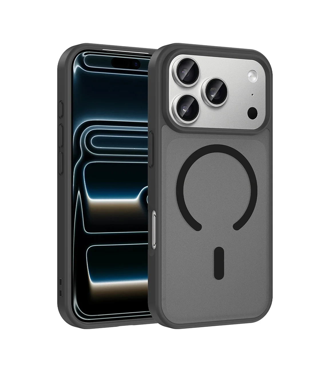 Lexroo Apple iPhone Uyumlu 18 Pro Kılıf M-safe Şarj Özellikli Babet Kılıf - Siyah Lexroo Apple iPhone Uyumlu 18 Pro Kılıf M-safe Şarj Özellikli Babet Kılıf - Siyah