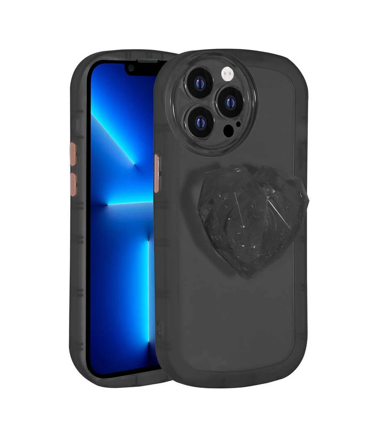 Lexroo Apple iPhone Uyumlu 13 Pro Kılıf Kamera Korumalı Pop Soketli Renkli Ofro Kılıf - Siyah Lexroo Apple iPhone Uyumlu 13 Pro Kılıf Kamera Korumalı Pop Soketli Renkli Ofro Kılıf - Siyah
