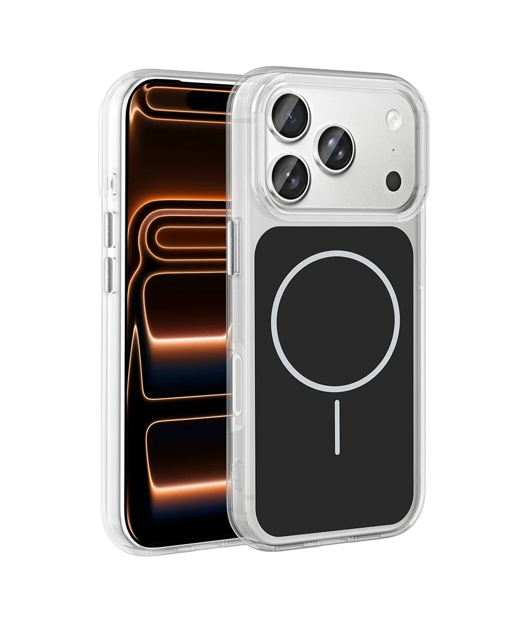 Lexroo Apple iPhone Uyumlu 17 Pro Max Kılıf Metal Buton Tasarımlı İkonik Sert Silikon Kılıf - Siyah Lexroo Apple iPhone Uyumlu 17 Pro Max Kılıf Metal Buton Tasarımlı İkonik Sert Silikon Kılıf - Siyah