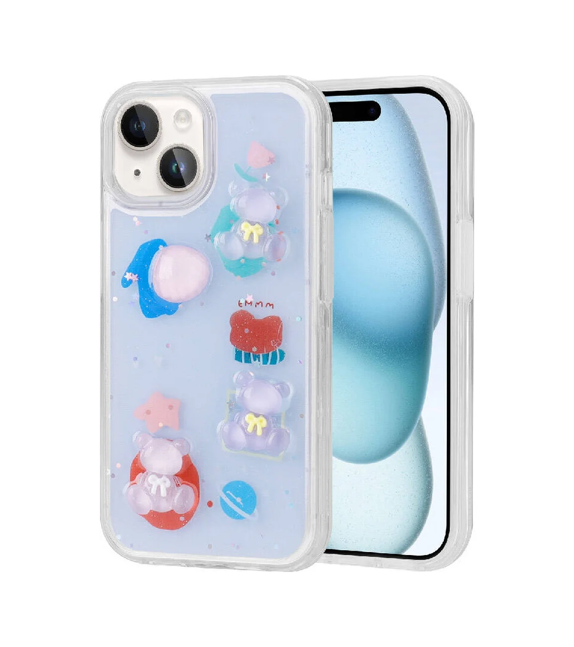 Lexroo Apple iPhone Uyumlu 15 Plus Kılıf Kabartma Figürlü Parlak Minimini Silikon Kılıf - Mor Lexroo Apple iPhone Uyumlu 15 Plus Kılıf Kabartma Figürlü Parlak Minimini Silikon Kılıf - Mor
