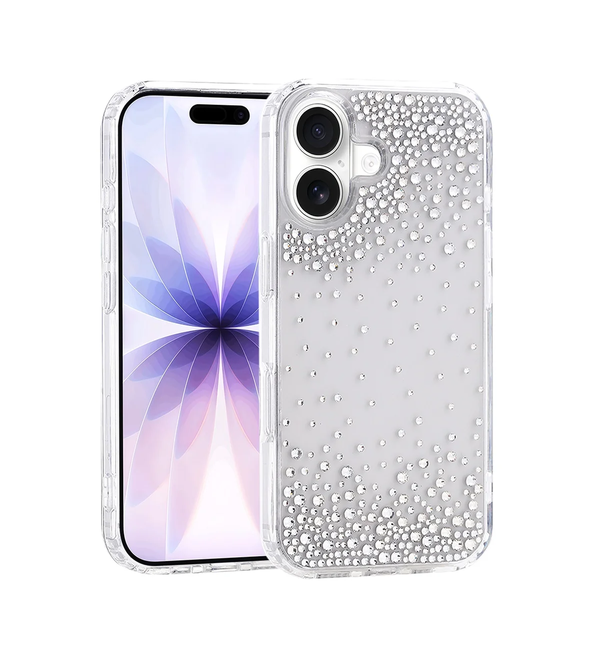 Lexroo Apple iPhone Uyumlu 17 Kılıf Airbag Tasarımlı Damla Taşlı Şeffaf Pera Silikon Kılıf - Şeffaf Lexroo Apple iPhone Uyumlu 17 Kılıf Airbag Tasarımlı Damla Taşlı Şeffaf Pera Silikon Kılıf - Şeffaf